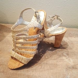 Cork Heel Sandal